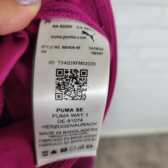 Puma Hot Magenta Stretchy Wide Bootcut Yoga Pants - Picture 6 of 7